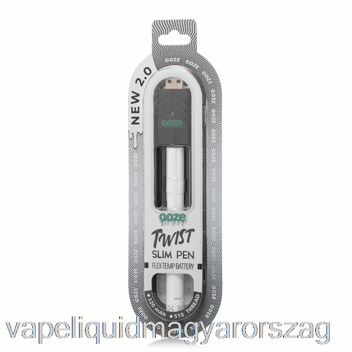 Ooze Slim Twist Pen 2.0 Flex Temp Akkumulátor Ghost White Vape Toll